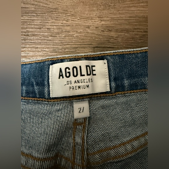 Women's Agolde Nico High Rise Straight Jeans - Picture 4 of 6